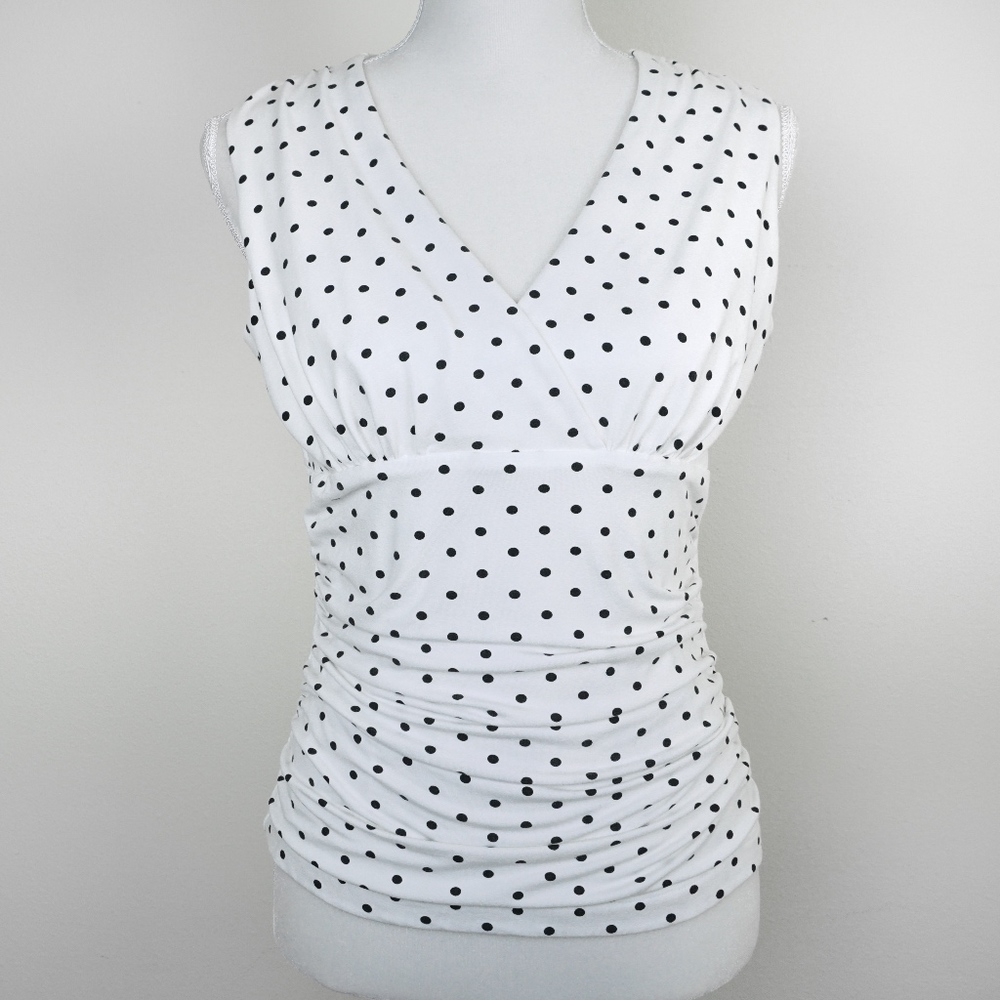 Karen Kane Polka Dot Top Large